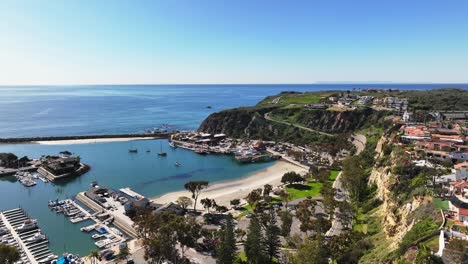 cliffside town of dana point in orange county, southern california, usa