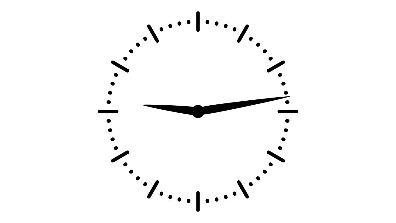 icono animado de cronómetro. reloj con flechas en movimiento. tiempo de ejecución. animación plana de dibujos animados del elemento ui disponible en 4k fullhd