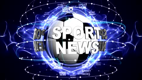 sport news, and sports balls, green screen, background, rendering, animation, loop