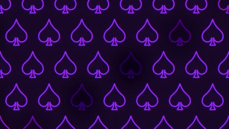 pokers timeless symbol stylish purple and black spade pattern