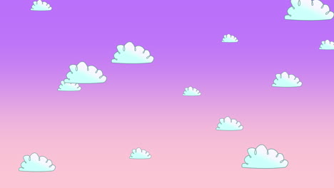 cartoon animation background with motion clouds 8