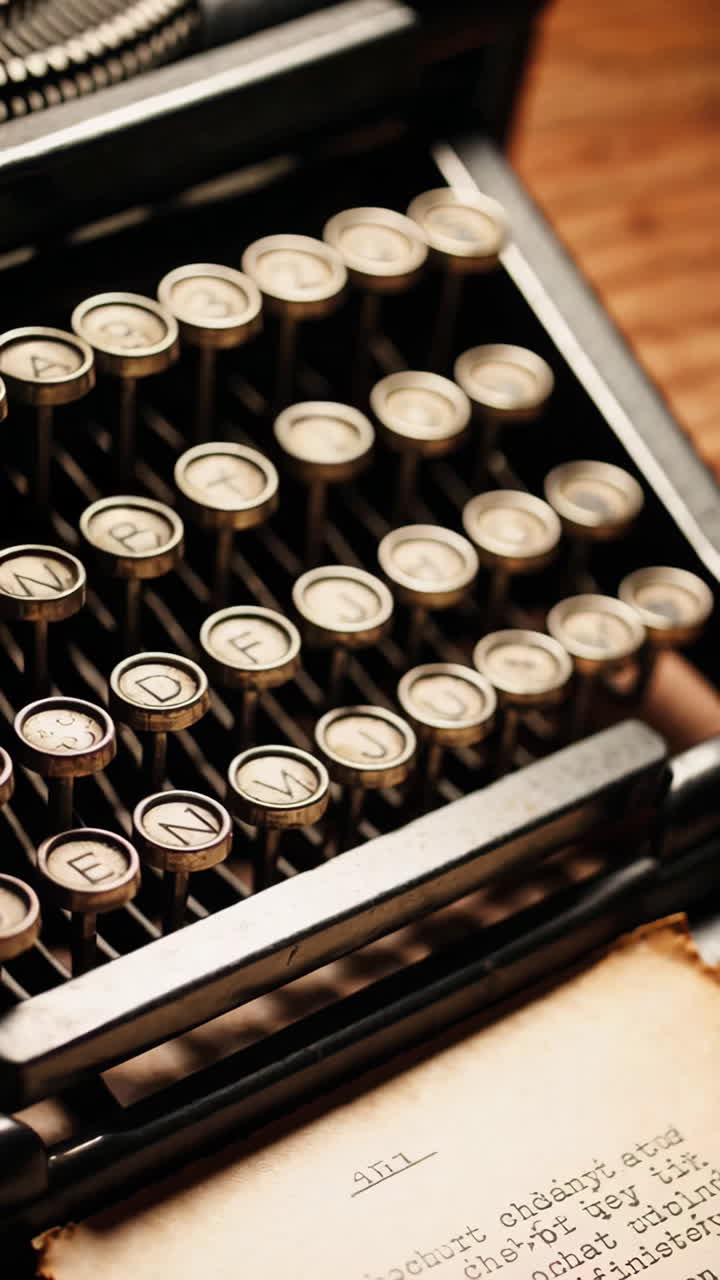 Vintage Typewriter with Paper