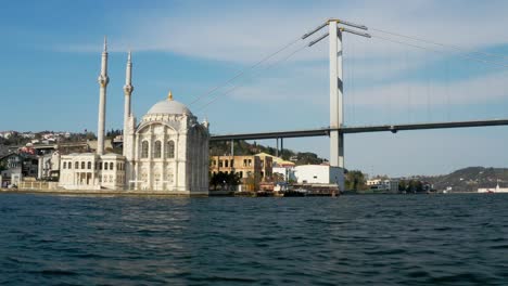 istanbul bosphorus and ortakoy mosque quarantine aerial view 2