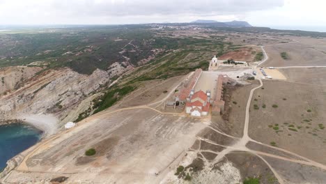 Luftaufnahme-Von-Kap-Spichel-Und-Heiligtum-Sesimbra-Portugal