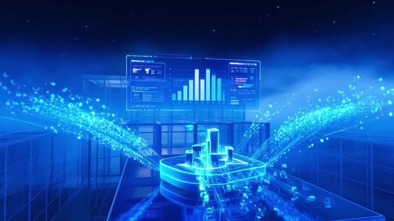 Digital Data Visualization and Network Connectivity Concept