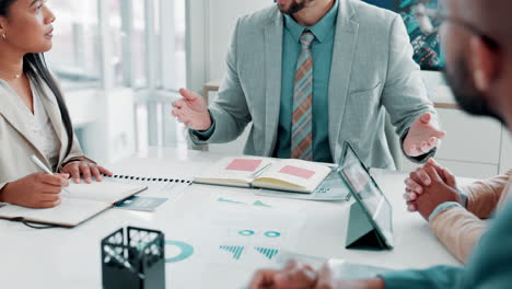 business meeting with colleagues in a modern office