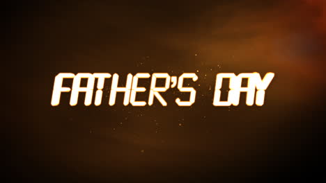 Digital-Fathers-Day-with-flying-glitters-in-yellow-space