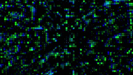Blaue-Und-Grüne-Digitale-Technologiequadrate-Repräsentieren-Die-Datenbewegung-Und--übertragung