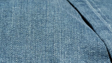 close-up view of denim fabric