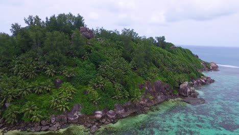 非洲印度洋塞舌爾聖安妮海洋國家公園海灘無人機射擊