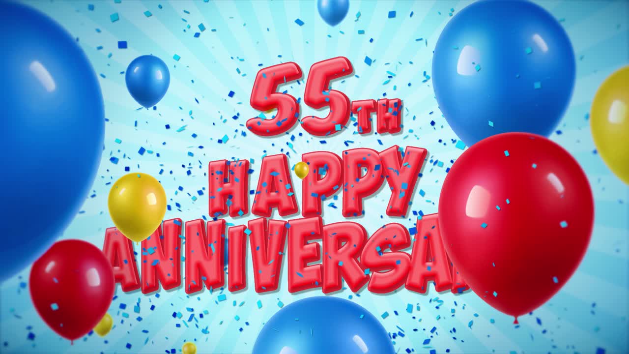 Celebrazione del 55° Anniversario con Palloncini