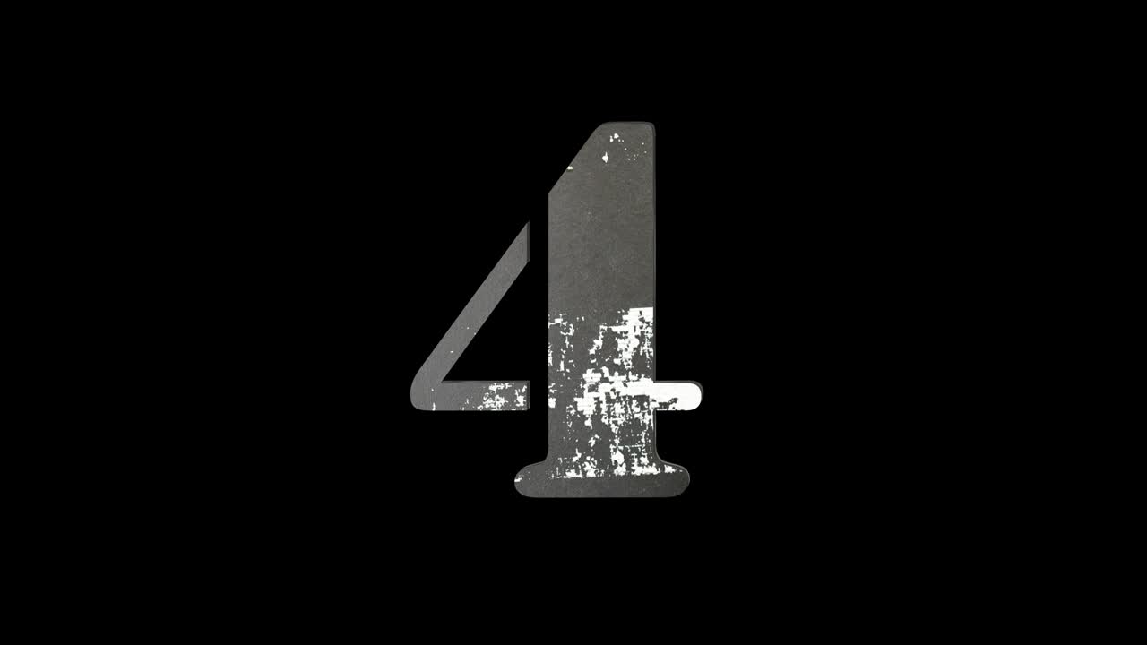 el temporizador de cuenta atrás del grunge vintage de 10 a 0 segundos.