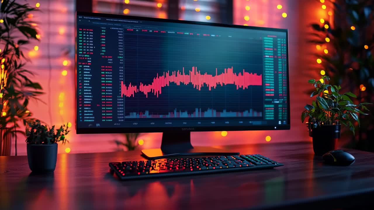 un monitor de computadora sentado encima de un escritorio de madera