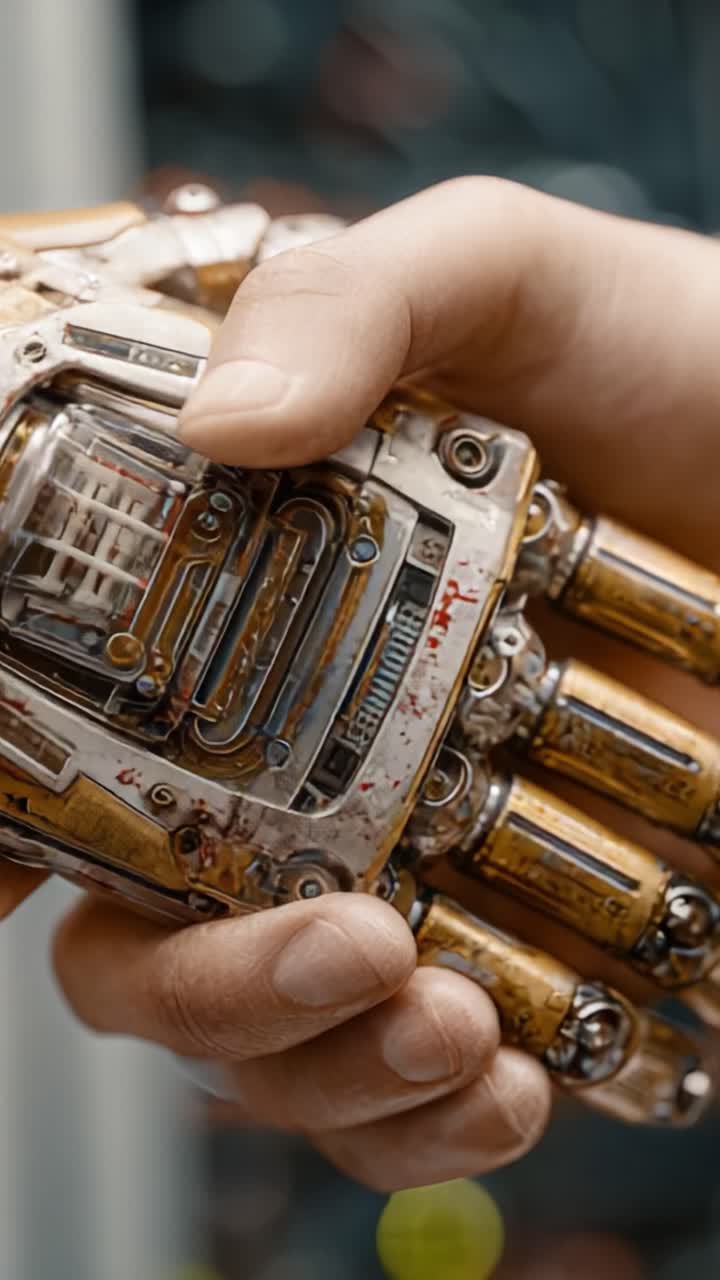 Esplorando il design intricato di una mano meccanica: uno sguardo più da vicino alla fusione tra tecnologia e arte in un modello di mano robotica