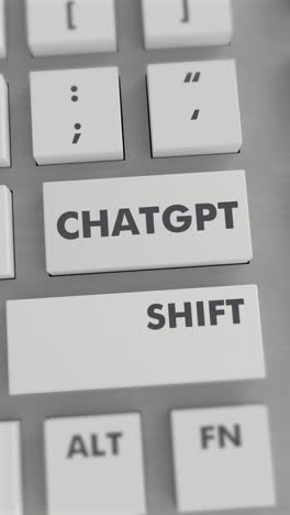 chatgpt button pressing on keyboard vertical video