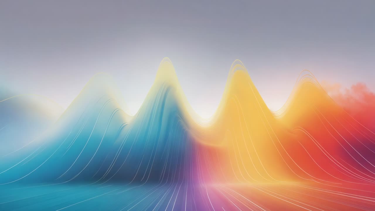 추상적인 그라디언트 파동