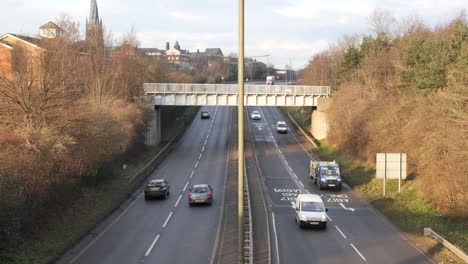 a british dual carriageway from above