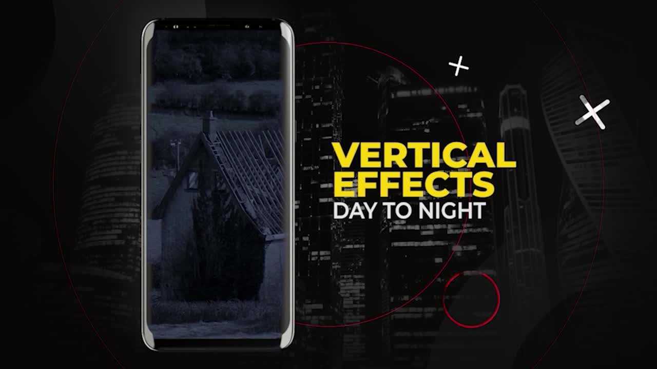 8 cinematic effects is used to simulate a night scene while filming in daylight