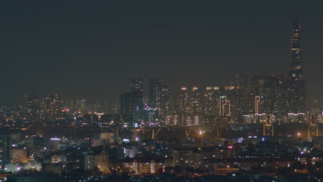 time lapse of night city