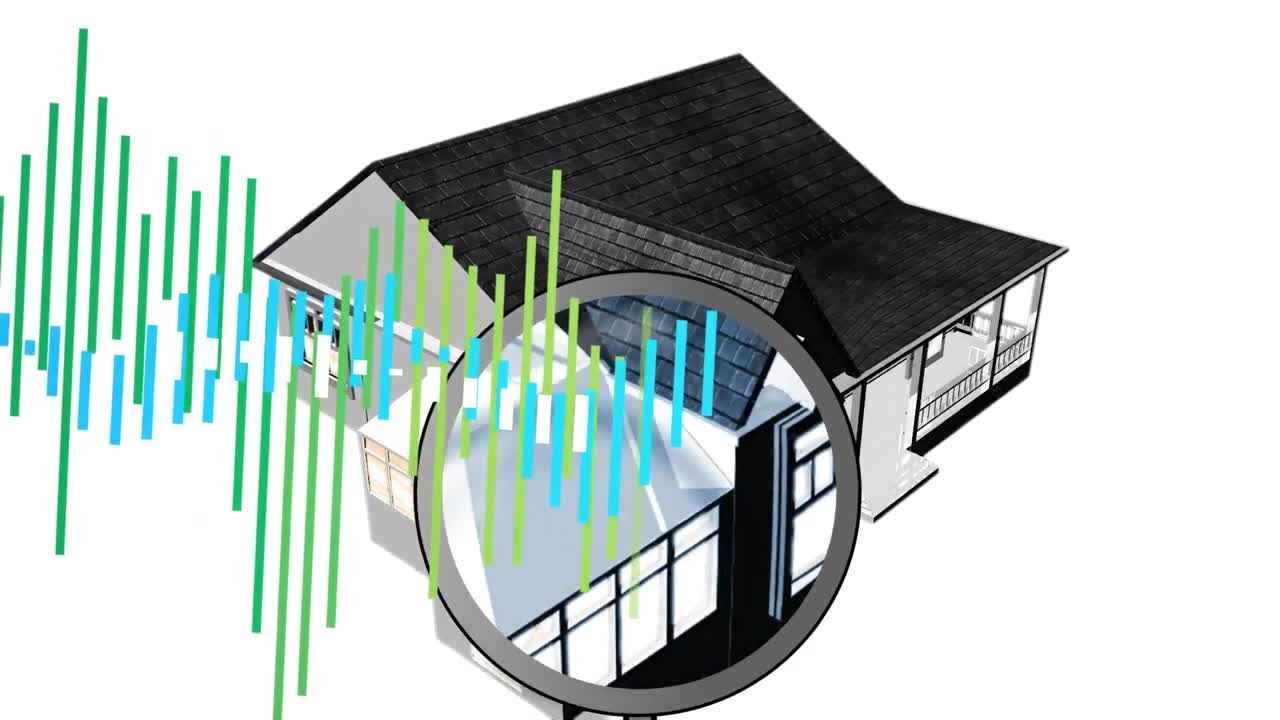 Premium stock video - Animation of house over white background