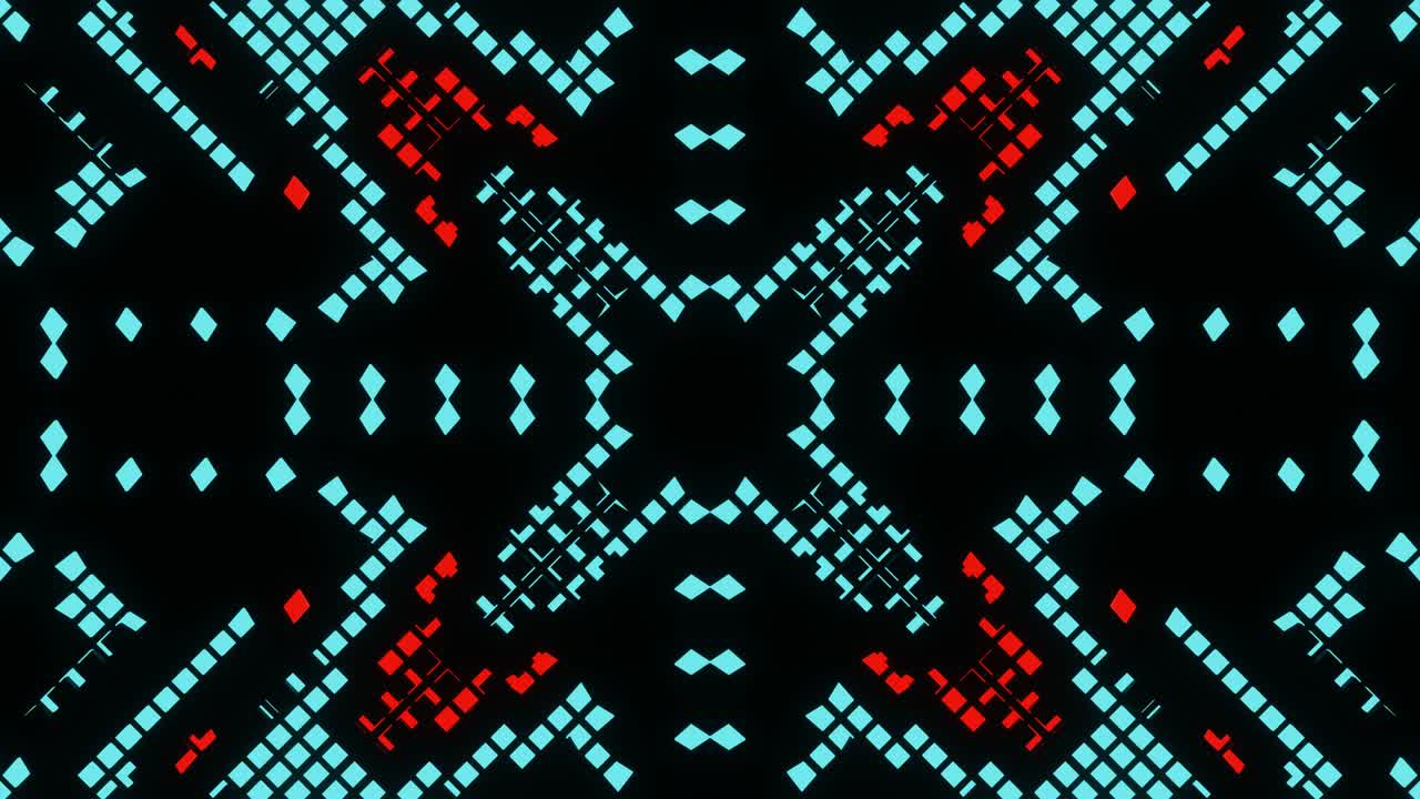 VJ Loop animation of pixel mosaic ver07