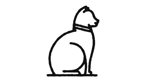 pet owner icon animation footage & alpha channel