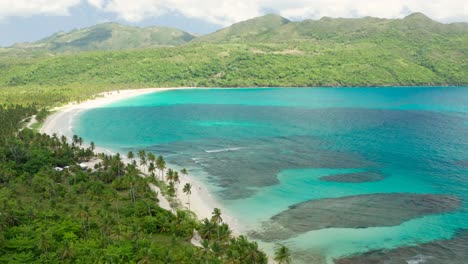 Aerial-view-of-tropical-beach