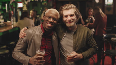 portrait of smiling multi-ethnic mates