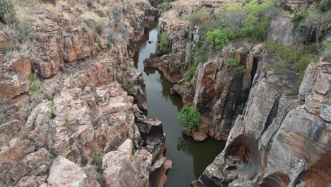 canyon valley in bourke's luck potholes, südafrika, drittgrößte schlucht der welt