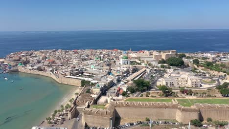 Port-city-in-the-Galilee-from-a-drone