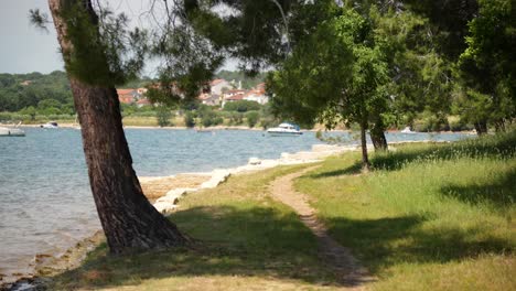ruinas de una villa romana en medulin, croacia