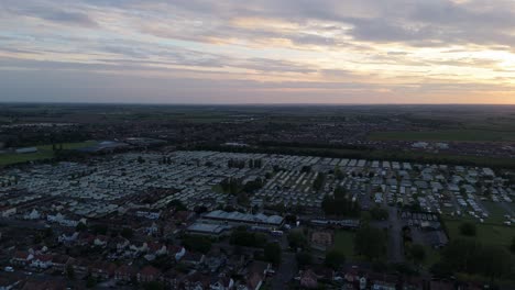 Sonnenuntergang-An-Der-Küste-Des-Beliebten-Badeortes-Skegness-An-Der-Ostküste-Englands