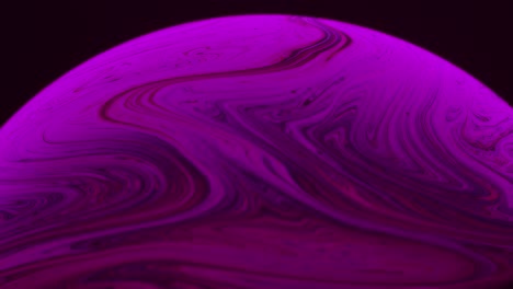 muy rosa abstract macro tiro de superficie de jabón rosa con giros hermosos