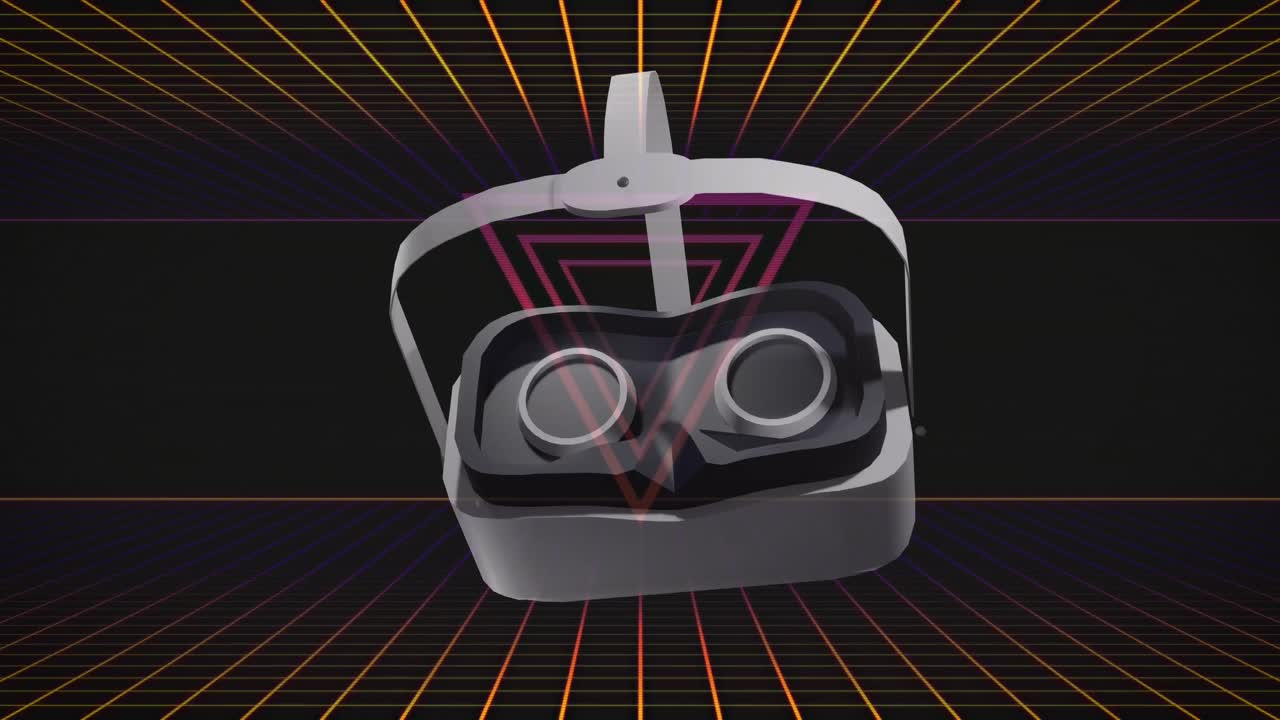 삼각형과 그리드 데이터 처리에 대한 vr 헤드 ⁇ 의 애니메이션