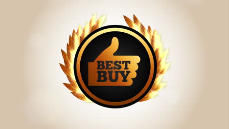golden best buy award badge