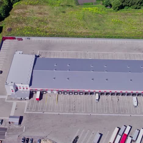 aerial view of a modern distribution center