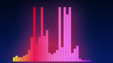 graphic of musical equalizer wave form apt for dj party music or audio representation of any other type of music form