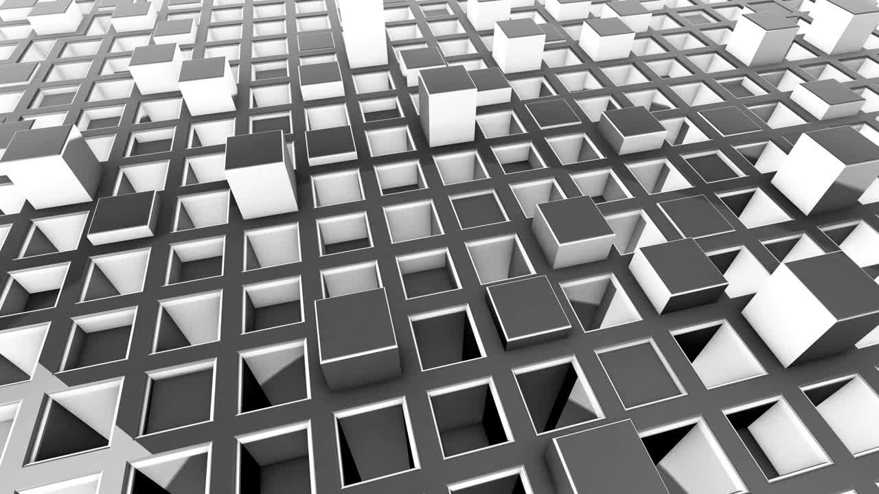 fondo 3d animado con cuadros en movimiento