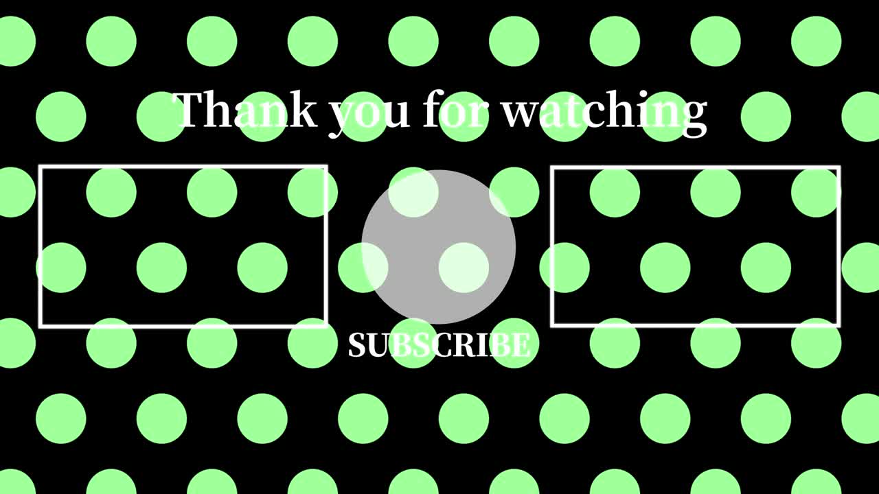 작은 점 배경 엔드 카드 엔딩 스크린 모션 그래픽