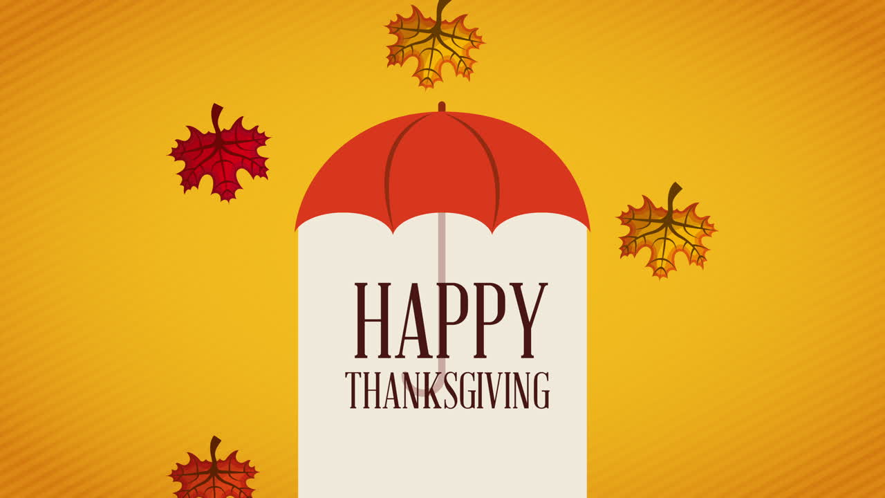 가을 잎으로 축하하는 축하 축제