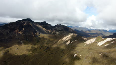 哥倫比亞安第斯山脈 (los nevados) 的高山風景