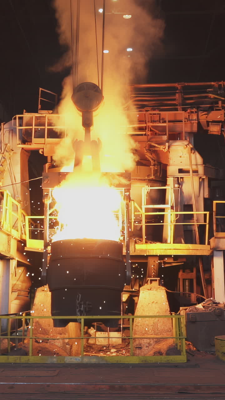 Molten Metal Processing in a Steel Mill