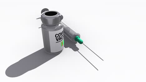 syringe and covid-19 vaccine bottle turkmenistan