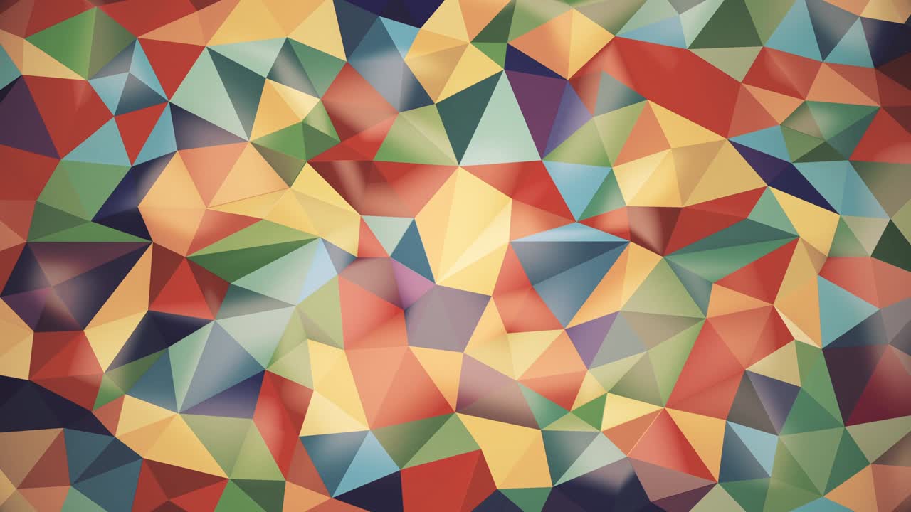 fondo abstracto de triángulos de diferentes colores con resaltos claros