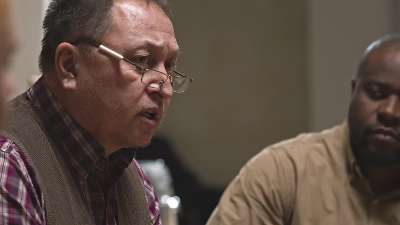 Men Supporting Each Other at Group Therapy