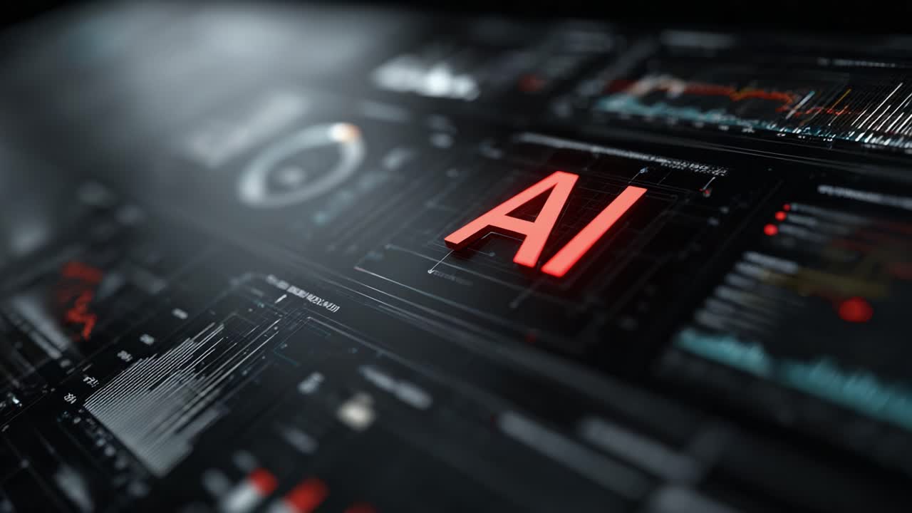 Exploring the Future of Technology: A Detailed Glimpse into an AI Interface with Dynamic Data Visualizations and Analytical Tools Demonstrating Artificial Intelligence Innovations