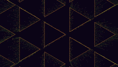 patrón de triángulo geométrico negro y azul con motivo de diamante