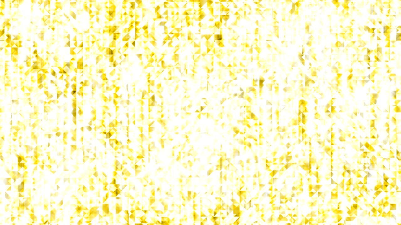 abstracto polígono geométrico caja cuadrada y triángulo color dorado patrón brillante fondo zoom en movimiento, animación de bucle sin costuras 4k