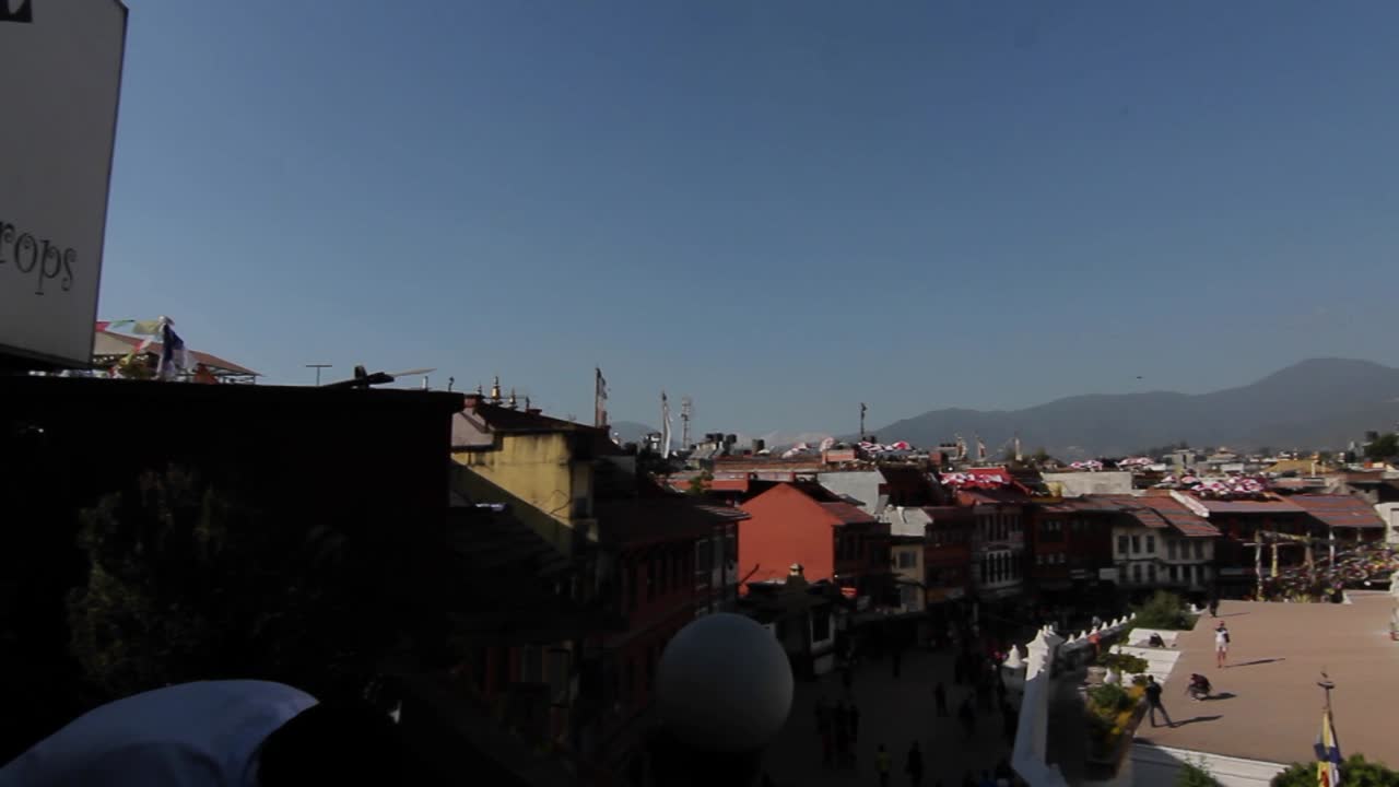 panoramica di boudhanath a kathmandu
