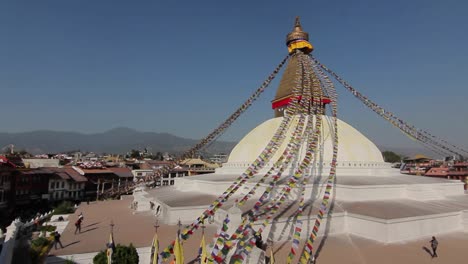 wideview of boudhanath in kathmandu